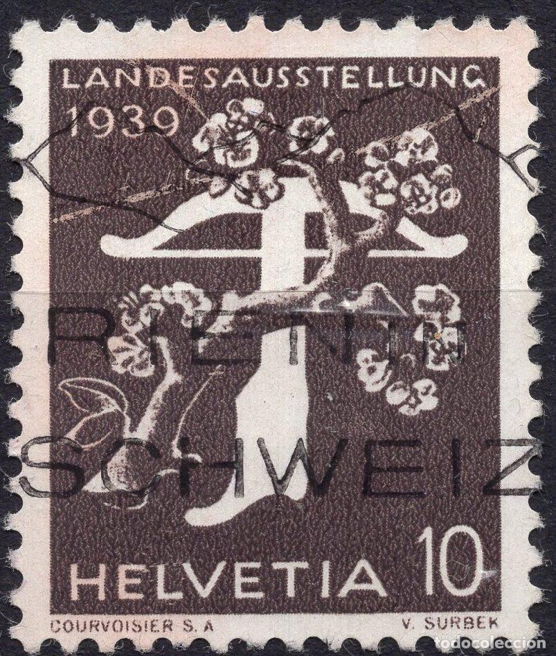 Sellos: SUIZA 1939 STAMP MICHEL CH 345yII