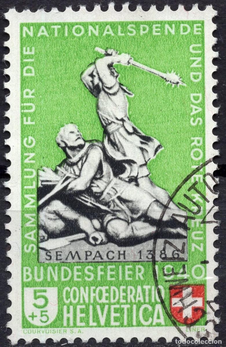 Sellos: SUIZA 1940 STAMP MICHEL CH 364