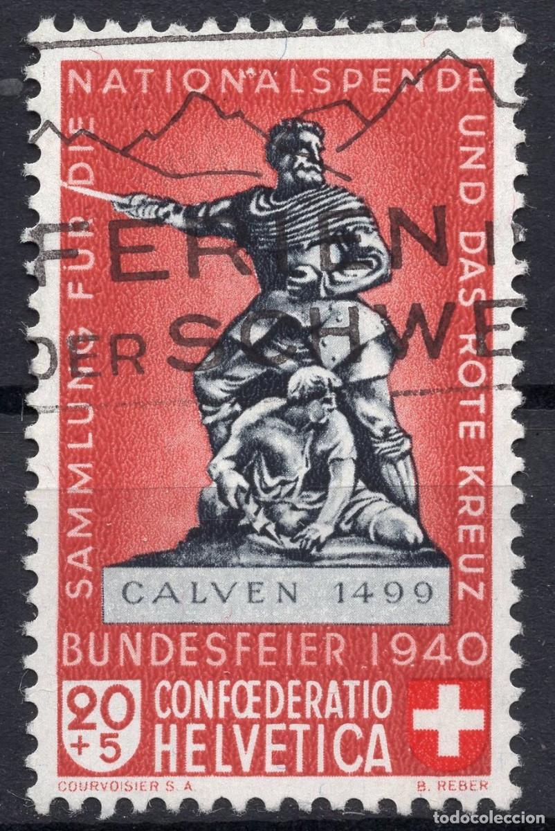 Sellos: SUIZA 1940 STAMP MICHEL CH 366b