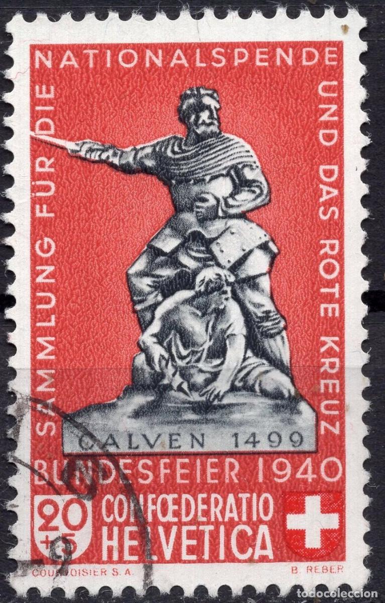 Sellos: SUIZA 1940 STAMP MICHEL CH 368