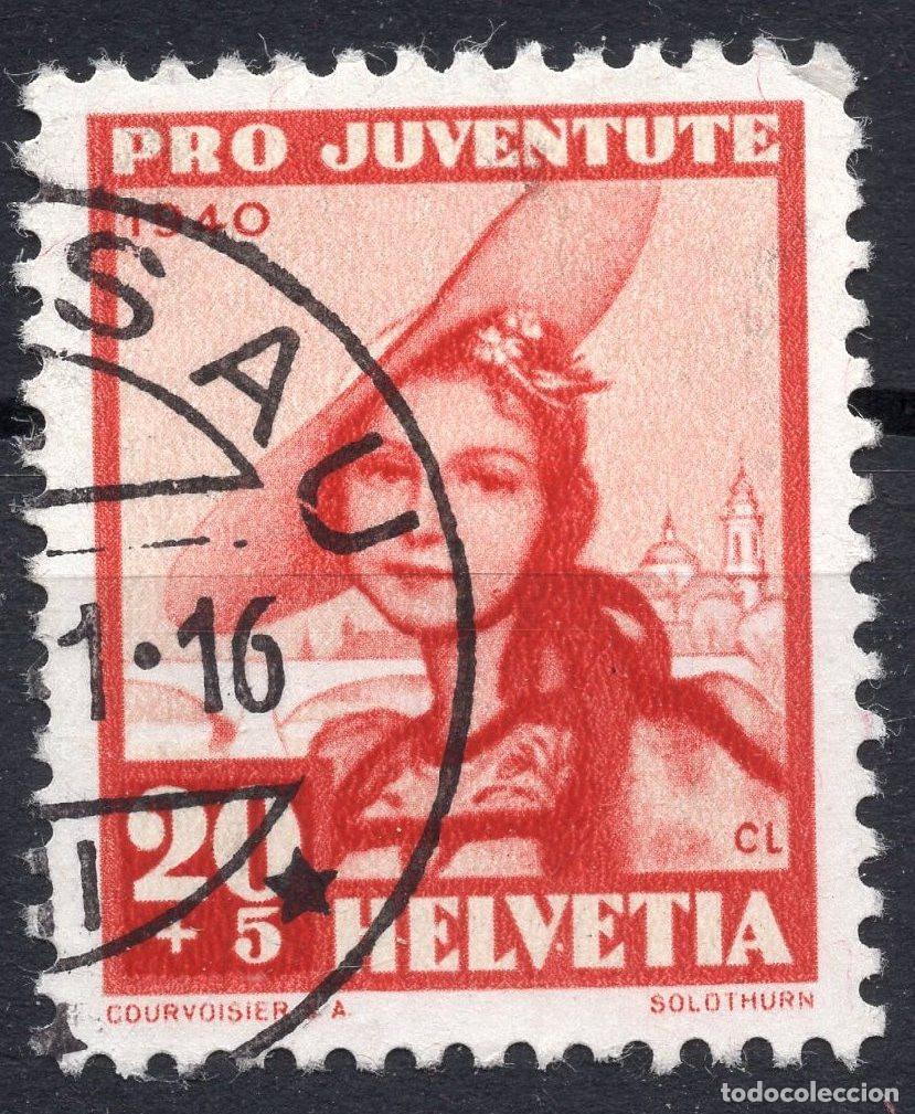 Sellos: SUIZA 1940 STAMP MICHEL CH 375