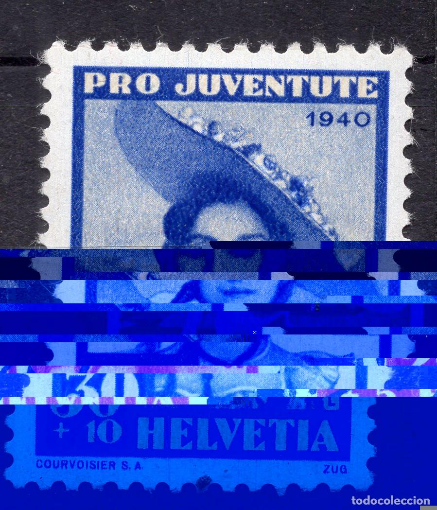 Sellos: SUIZA 1940 STAMP MICHEL CH 376
