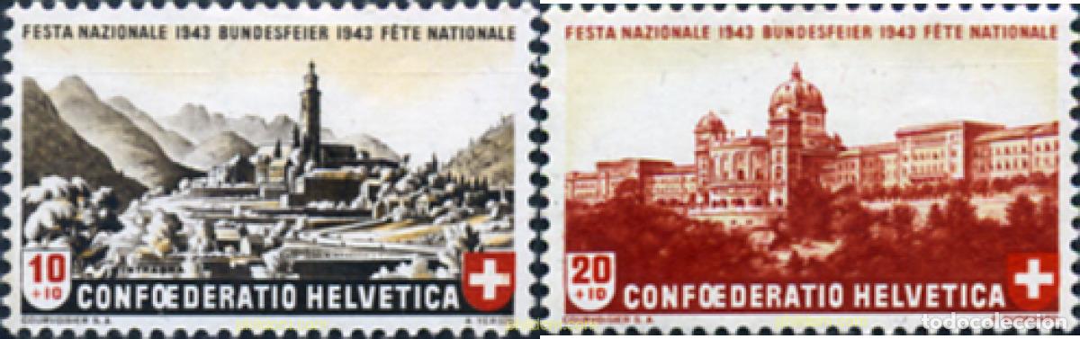 Sellos: 127831 HINGED SUIZA 1943 FIESTA NACIONAL