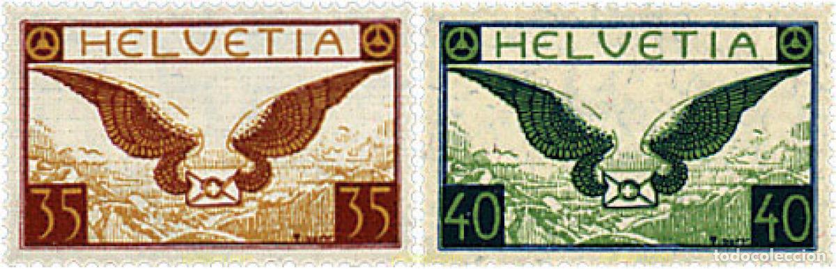 Sellos: 616725 USED SUIZA 1929 CORREO AEREO