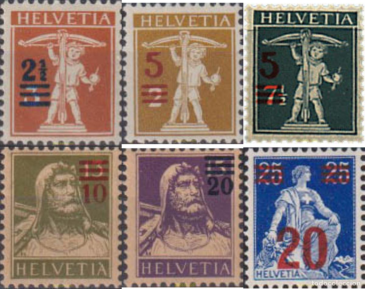 Sellos: 622308 HINGED SUIZA 1921 PERSONAJES
