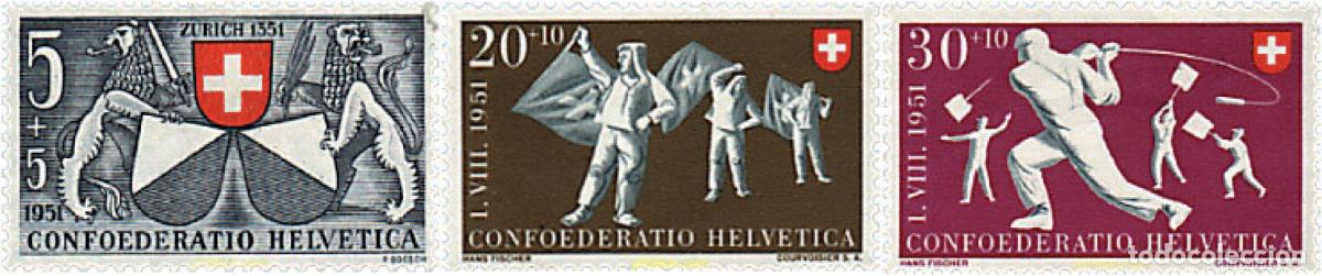 Sellos: 790708 HINGED SUIZA 1951 DEPORTES NACIONALES