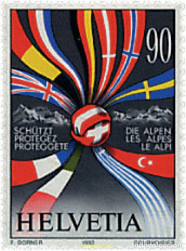 Francobolli: 128749 MNH SUIZA 1992 PROTECCION DE LOS ALPES