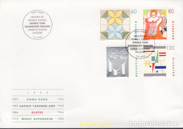 Sellos: 408068 MNH SUIZA 1993 OBRAS DE MUJERES SUIZAS