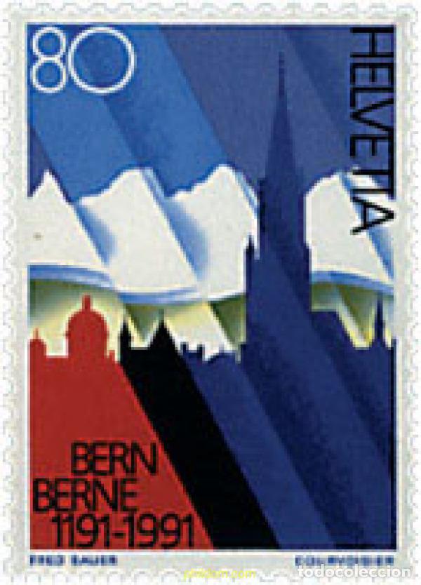 Sellos: 128741 MNH SUIZA 1991 800 ANIVERSARIO DE BERNA