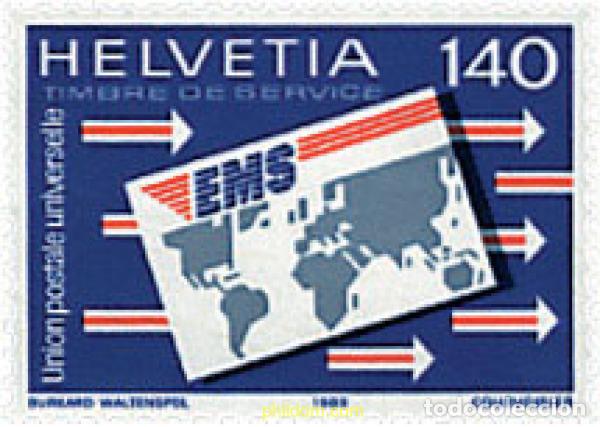 Sellos: 128951 MNH SUIZA. UPU 1989 UNION POSTAL UNIVERSAL