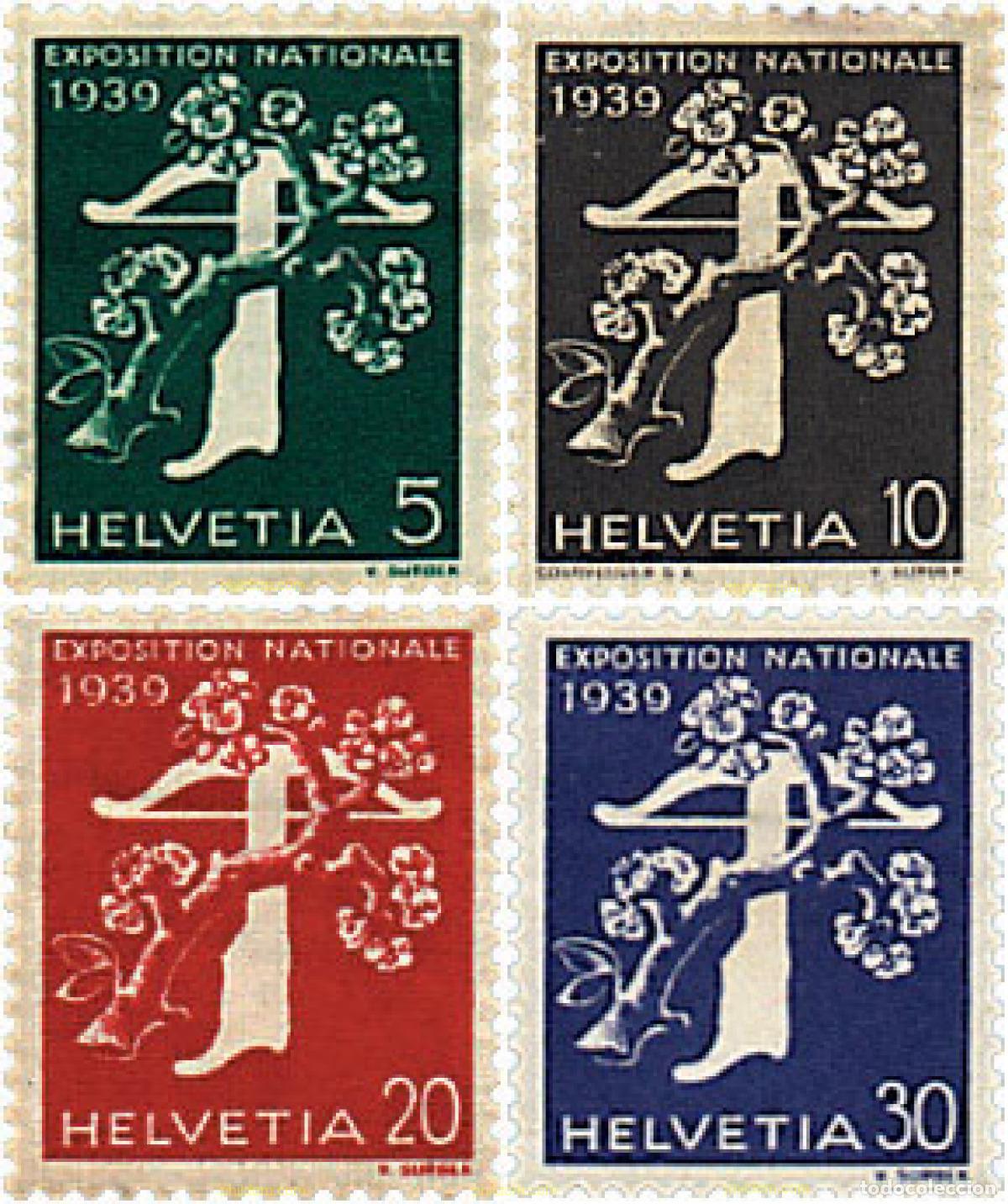 Sellos: 619917 MNH SUIZA 1939 APERTURA DE LA EXPOSICION DE ZURICH