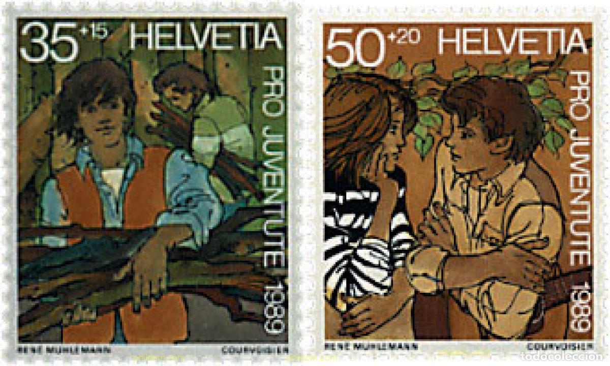 Francobolli: 625830 MNH SUIZA 1989 PRO JUVENTUD. DESARROLLO DE LA INFANCIA