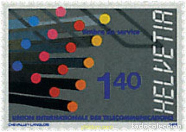 Sellos: 128952 MNH SUIZA. Uni&oacute;n Internacional de Telecomunicaciones 1988 UNION INTERNACIONAL DE TELECOMUNI
