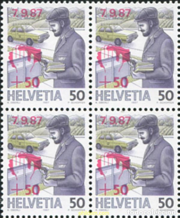 Sellos: 616163 MNH SUIZA 1987 PRO VICTIMAS