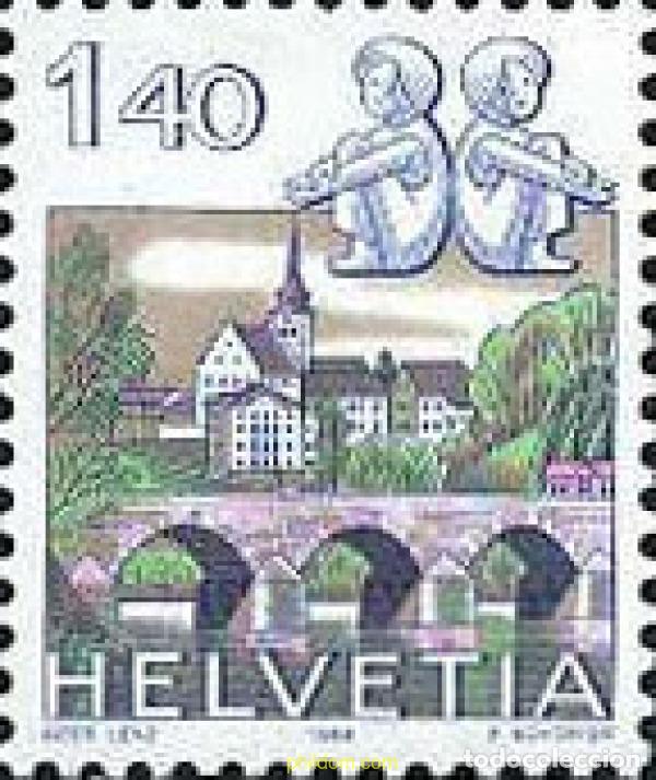 Sellos: 128685 MNH SUIZA 1986 SIGNOS DEL ZODIACO Y PAISAJES