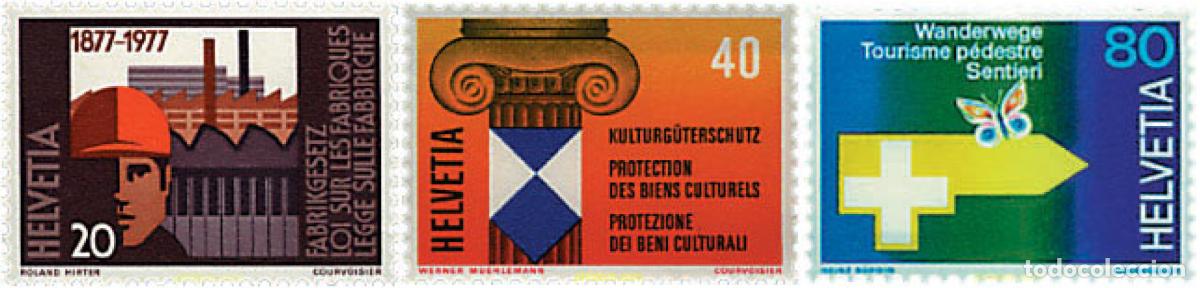 Sellos: 76972 MNH SUIZA 1977 SERIE DE PROPAGANDA