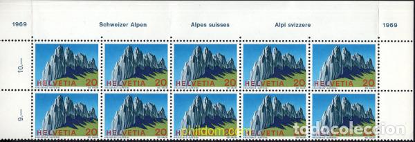 Sellos: 666997 MNH SUIZA 1969 MOTIVOS VARIOS
