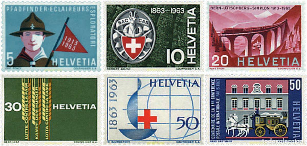 Sellos: 59018 MNH SUIZA 1963 SERIE DE PROPAGANDA