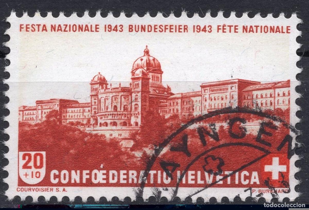 Stamps: SUIZA 1943 STAMP MICHEL CH 421
