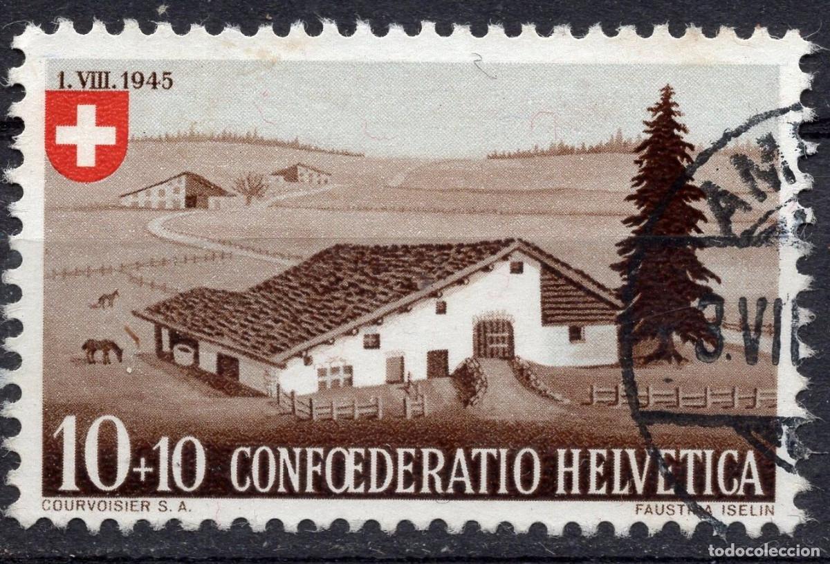 Sellos: SUIZA 1945 STAMP MICHEL CH 461
