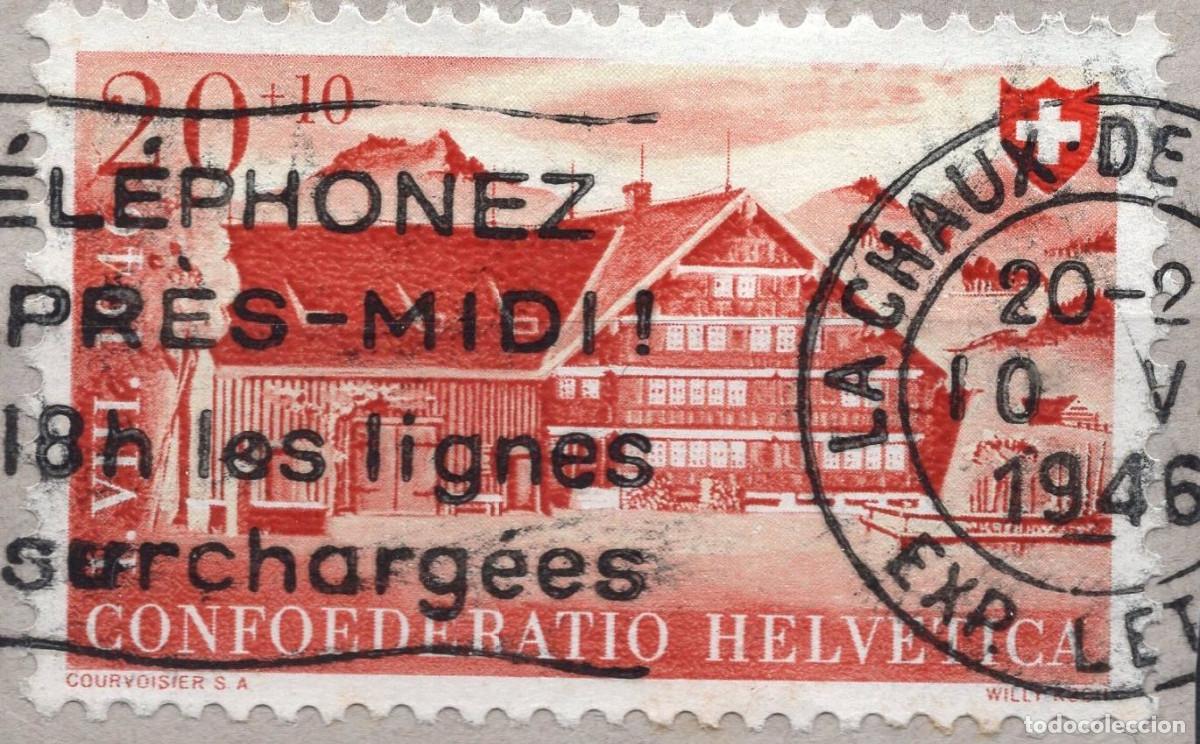 Sellos: SUIZA 1946 STAMP MICHEL CH 473