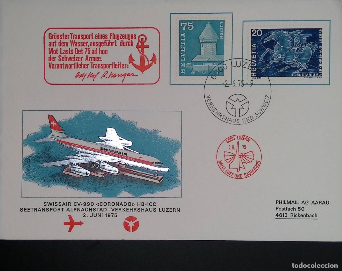 Sellos: O) 1969 SWITZERLAND, PEGASUS CONSTELLATION, OPENING OF 1st SWISS PLANETARIUM, BRIDGE AND WATER TOWER