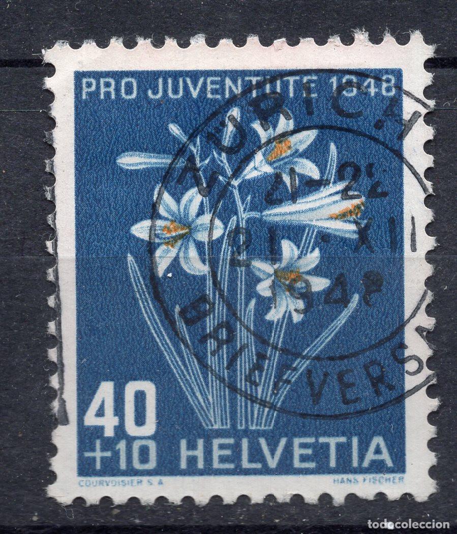 Selos: SUIZA 1948 STAMP MICHEL CH 517