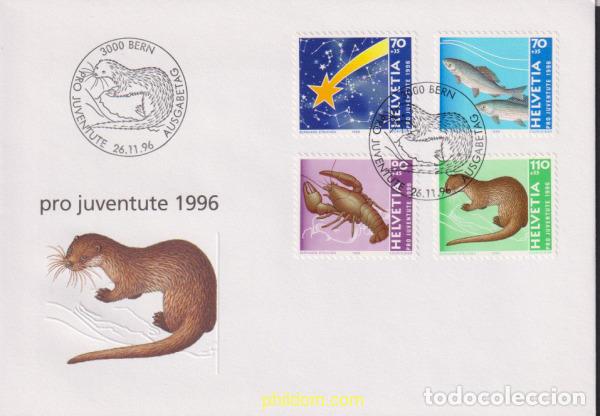 Sellos: 388966 MNH SUIZA 1996 PRO JUVENTUD. NAVIDAD Y FAUNA