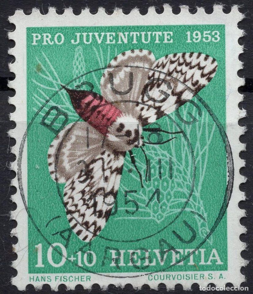 Selos: SUIZA 1953 STAMP MICHEL CH 589