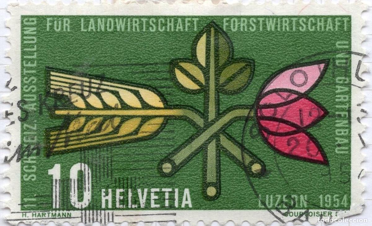 Stamps: SUIZA 1954 STAMP MICHEL CH 593