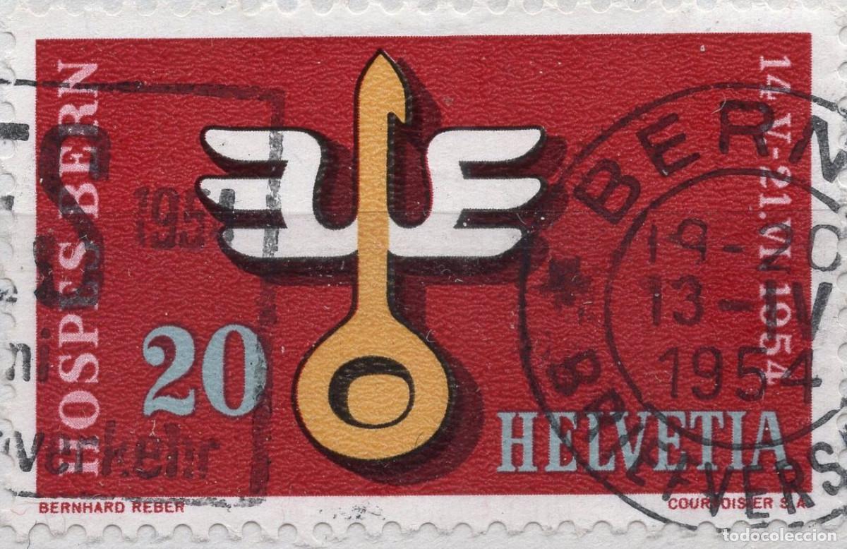 Selos: SUIZA 1954 STAMP MICHEL CH 594