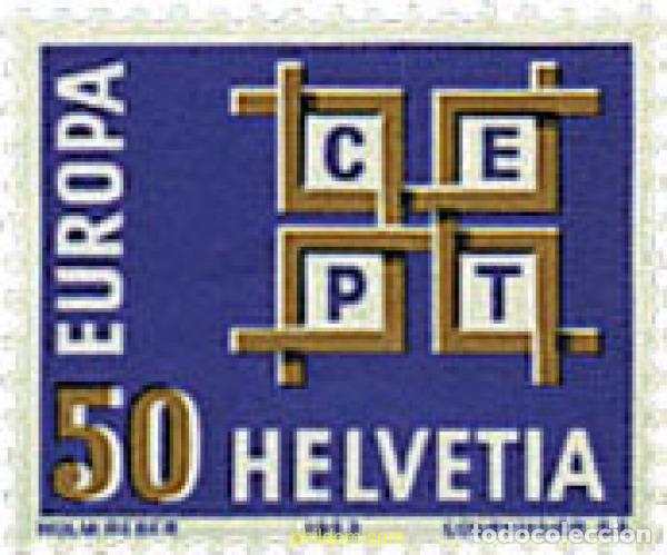 Sellos: 62090 MNH SUIZA 1963 EUROPA CEPT. SIGLAS CEPT