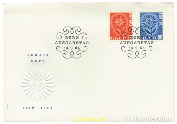 Sellos: 22912 MNH SUIZA 1964 EUROPA CEPT. MARGARITA CON 22 PETALOS
