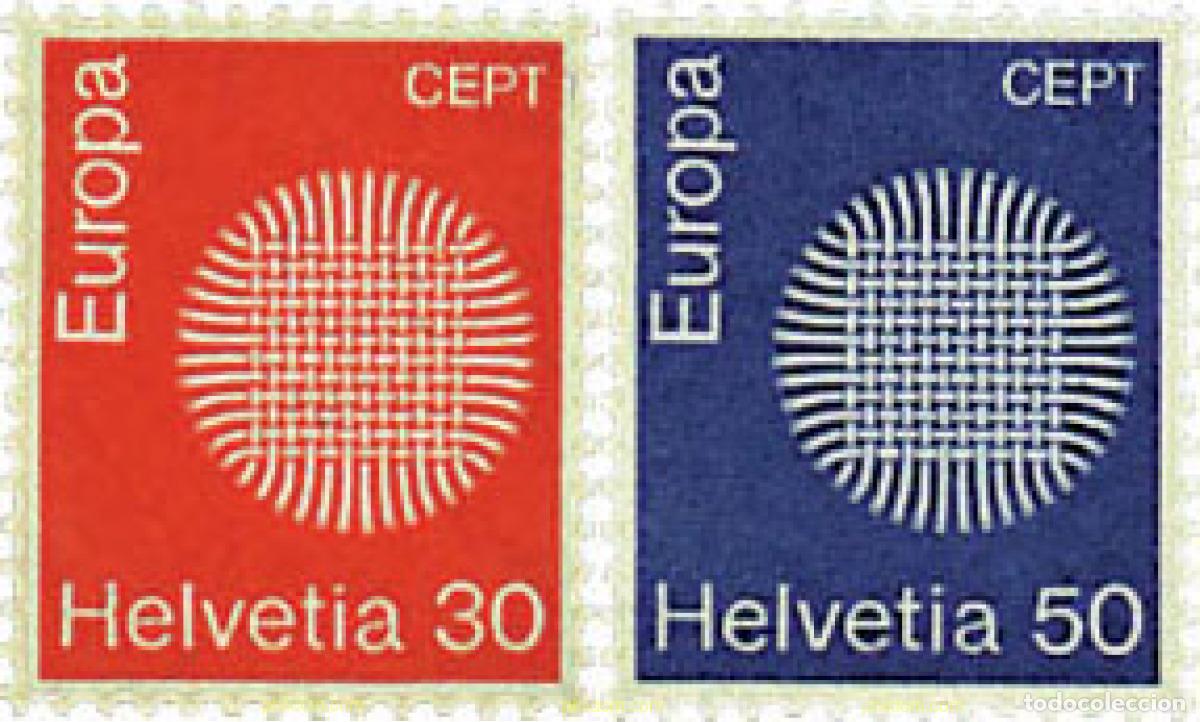 Sellos: 62215 MNH SUIZA 1970 EUROPA CEPT. SOL FLAMANTE