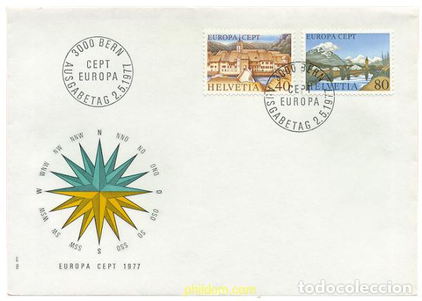 Sellos: 23798 MNH SUIZA 1977 EUROPA CEPT. PAISAJES