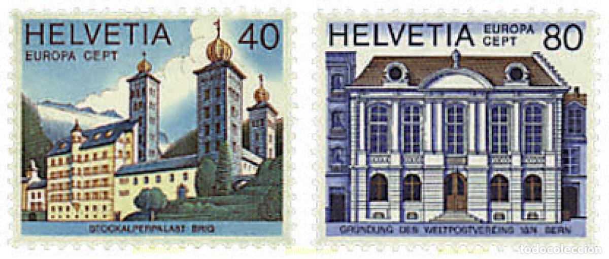Sellos: 62347 MNH SUIZA 1978 EUROPA CEPT. ARQUITECTURA