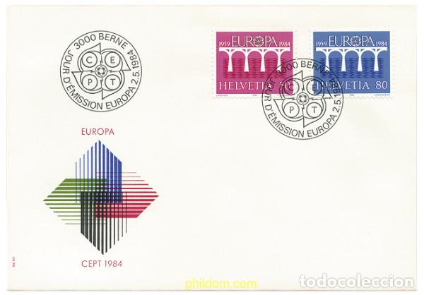 Sellos: 24033 MNH SUIZA 1984 EUROPA CEPT. 25 ANIVERSARIO DE LA CEPT