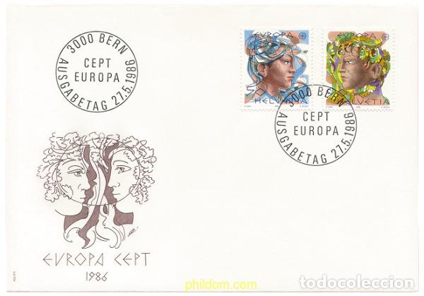 Sellos: 24099 MNH SUIZA 1986 EUROPA CEPT. PATRIMONIO ARTISTICO Y NATURAL