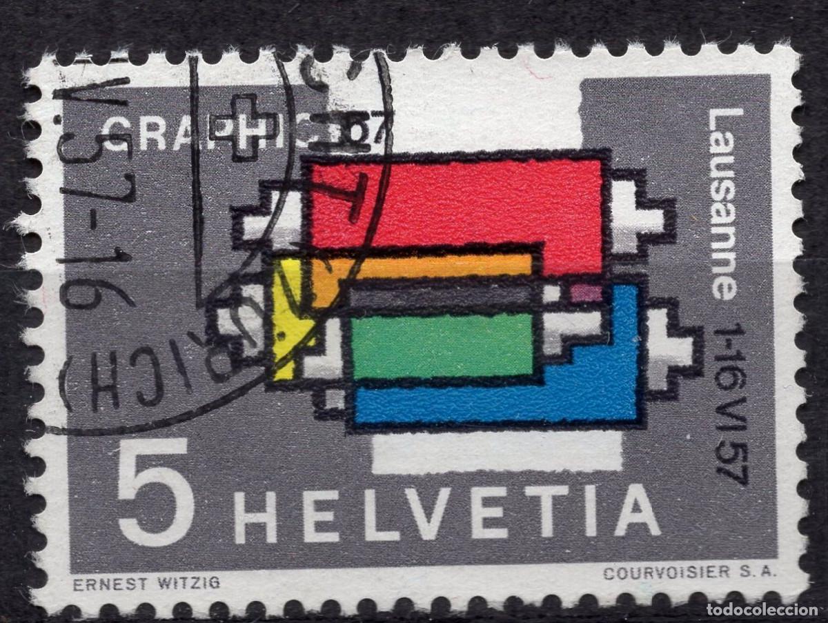 Sellos: SUIZA 1957 STAMP MICHEL CH 637