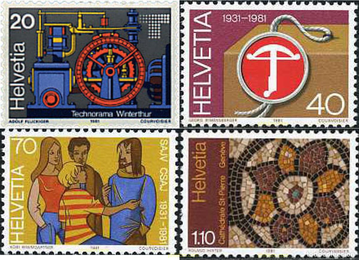 Sellos: 59027 MNH SUIZA 1981 SERIE DE PROPAGANDA