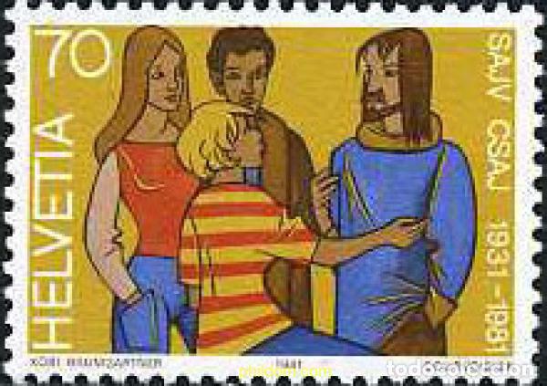Sellos: 364546 MNH SUIZA 1981 SERIE DE PROPAGANDA