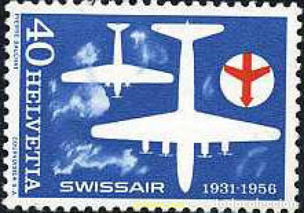 Sellos: 240257 HINGED SUIZA 1956 MOTIVOS VARIOS