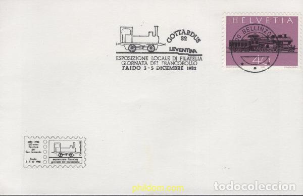 Sellos: 645968 MNH SUIZA 1982 CENTENARIO DEL FERROCARRIL DE SAN GOTARDO