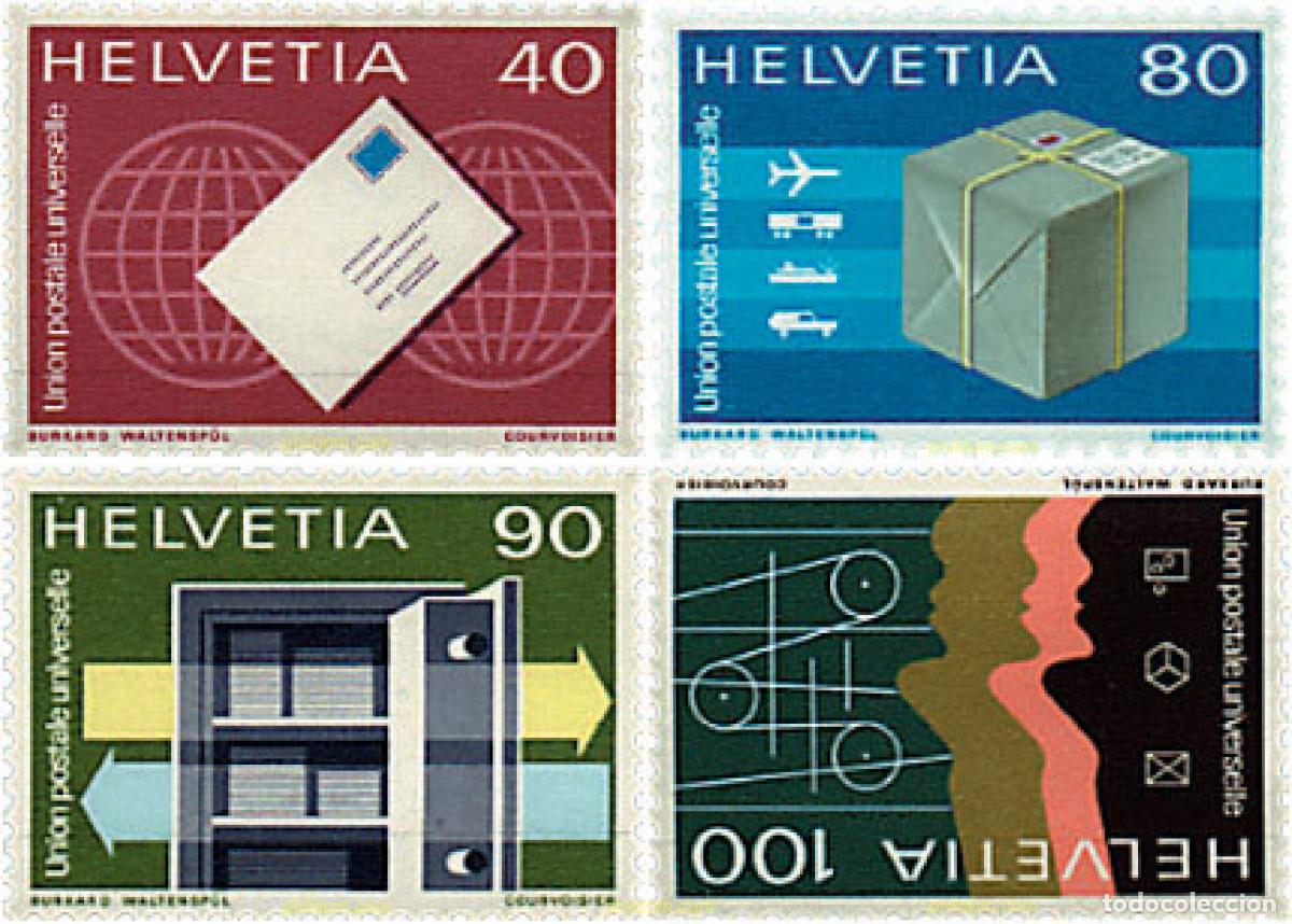 Sellos: 91345 MNH SUIZA. UPU 1976 PAQUETES POSTALES