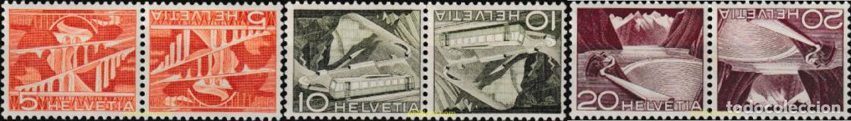Sellos: 602732 HINGED SUIZA 1949 TECNICA Y PAISAJES