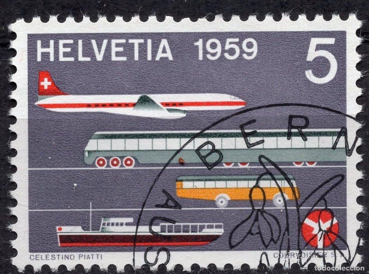 Sellos: SUIZA 1959 STAMP MICHEL CH 668