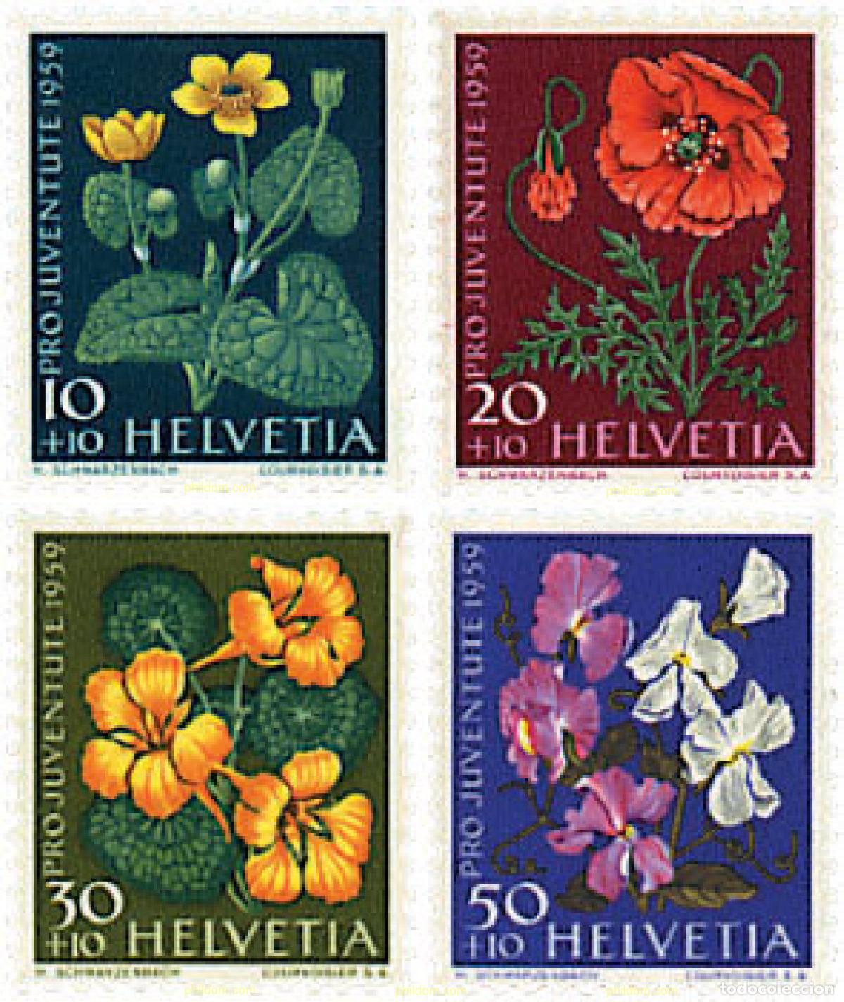 Sellos: 232612 MNH SUIZA 1959 PRO JUVENTUD