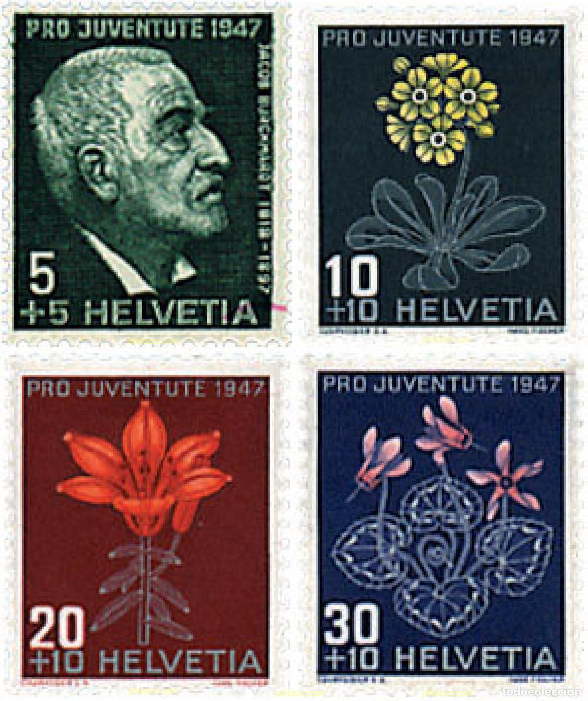 Sellos: 632966 HINGED SUIZA 1947 PRO JUVENTUD
