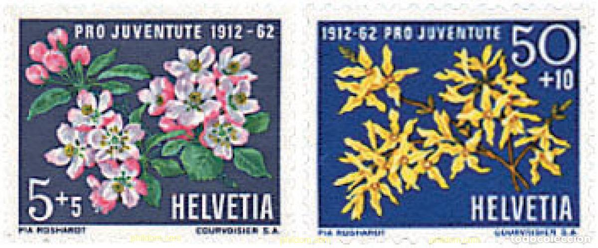 Sellos: 240019 HINGED SUIZA 1962 PRO JUVENTUD