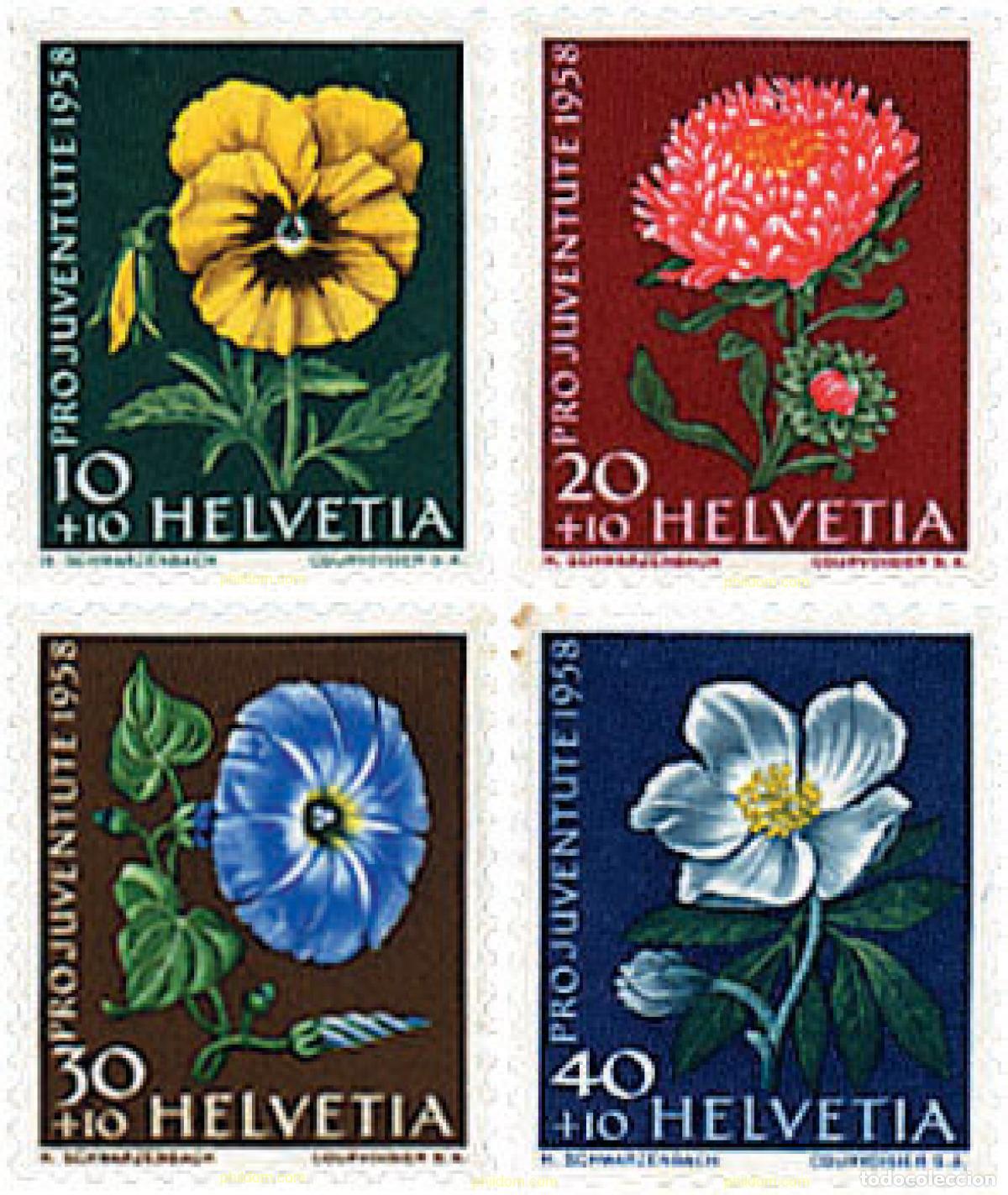 Sellos: 232611 MNH SUIZA 1958 PRO JUVENTUD